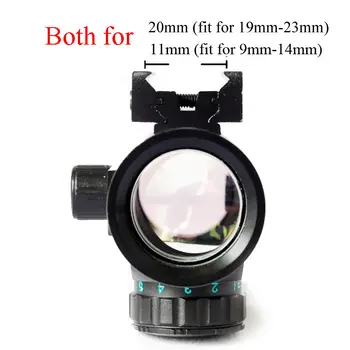 1X40 Taktinis Holografinio Taikiklio Red Dot Akyse Optinio Red Dot Apimtis 11mm 20mm Picatinny Rail Mount Žalias Taškas Akyse