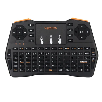 2.4 G Bevielio Mini Keyabord Touch Pad Klaviatūros Mini PC Nešiojamas Android TV Box Orange Pi Aviečių Pi 3 Modelis B+