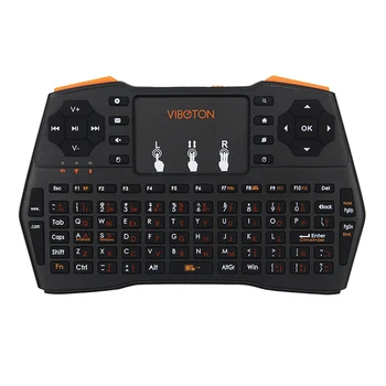 2.4 G Bevielio Mini Keyabord Touch Pad Klaviatūros Mini PC Nešiojamas Android TV Box Orange Pi Aviečių Pi 3 Modelis B+