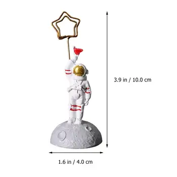 2 Vnt Kūrybos Astronautas Formos Ornamentu Darbalaukio Puošmena Dervos Amatai