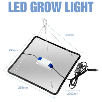 2000W LED Grow Light Fito Lempos Visą Spektrą Augalų Auginimo Lempos Šviesos Hydroponic Apšvietimas, Daržovių, Gėlių Sėklų, kambariniai Augalai