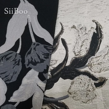 2019 mados poliesteris metallic verpalai dažyti pozicinį žakardo audinio siuvimo moterų suknelė kelnės tissu afrikinio tessuti SP5830