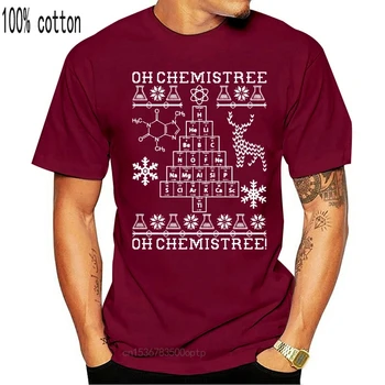 2019 Naujas Trumpas Rankovės Atsitiktinis Oh Chemistree Oh Chemistree Bjaurusis Kalėdų Chemija Marškinėliai Juokinga Drabužius T Shirts 034850