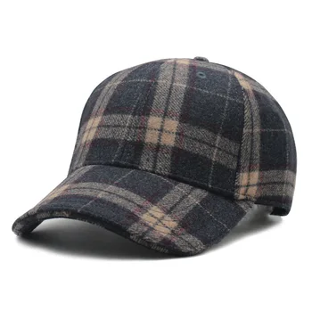 2019 Žiemos Vyrų Žiemos Skrybėlės Vyras Lauke Šilta Vilna Bžūp Didelis Galvos Vyrų Plius Dydžio Beisbolo Kepurės, 56-62cm