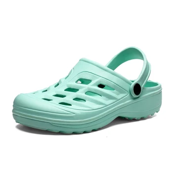 2020 Atsitiktinis vasaros moterų Paplūdimio sandalai Tuščiaviduriai Želė Sodo Kvėpuojantis skylę išpjovą Paslysti Ant Unisex kietas Butas batai sandalias mujer