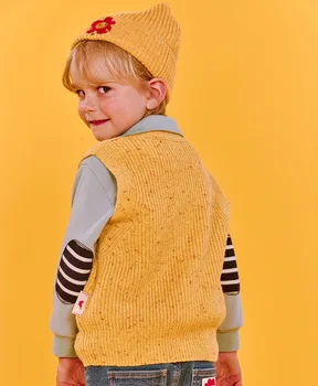 2020 Bebe Nauja Rudens Žiemos Vaikiški Megztiniai Berniukams, Mergaitėms Mielas Lokys Kint Megztiniai Baby Vaikų Mados Medvilnės Drabužius Outwear