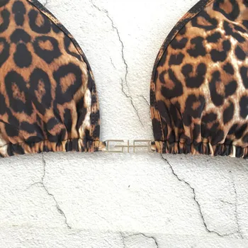 2020 dovanos Moterims Leopard Bikini Komplektas Plaukimo Dviejų dalių Maudymosi Kostiumėliai, Paplūdimio Kostiumas Vasaros maudymosi kostiumėlį dovana