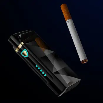 2020 Galios Ekranas Liepsna Naujųjų Metų Dizaino Žiebtuvėlis USB Impulso Cigarų Žiebtuvėliai Vyrų Cigarečių Dovanos Vaikinui
