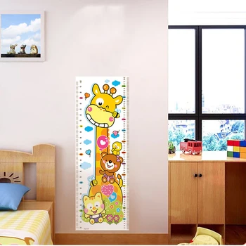 2020 Karšto Pardavimo Vaikai Aukštis Diagramos Sienos Lipdukas, Žaislų, Animacinių Filmų Žirafa, Vaikų, Miegamojo, Aukštis Įstrigo Klasikinis Decal Namų Dekoro, Kaip Vaikai Dovana