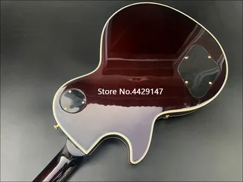 2020 m. Aukštos kokybės Elektrinė gitara,Kietas Raudonmedžio kūną Su Flamed Maple Top,Aukso Aparatūros,nemokamas pristatymas!