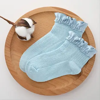 2020 m. pavasarį naują vaikai kojinės saldus medvilnės kojinės nėrinių laukinių lieknas mielas kojinės vaikų mergaičių kojinės 5 poros 0-10 metų kojinių