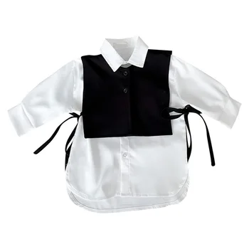2020 m. rudenį naujų liemenė marškinėliai, 2-piece korėjos vaikų kostiumas mergaičių drabužių rinkinys