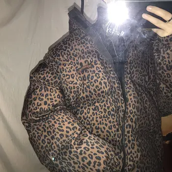 2020 m. Žiemos Vyrų Vandeniui Parkas Šiltas Sniego Striukės Leopard Sutirštės Prarasti Medvilnė Paminkštinimas Drabužių Mados Tranšėjos Paltai M-XL