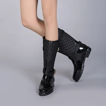 2020 mados kokybės vandens lietaus batai šiltas moterų plaidlady lietaus batai lietaus batai ladys rainboots moterų batai batus