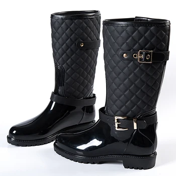 2020 mados kokybės vandens lietaus batai šiltas moterų plaidlady lietaus batai lietaus batai ladys rainboots moterų batai batus