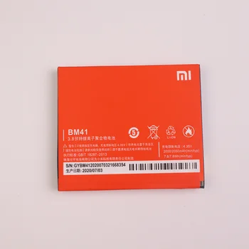2020 metų Originalus Xiaomi Baterija BM41 Už Xiaomi Mi Redmi 1S Mobiliojo Telefono Baterijos Pakeitimas 2050MHz