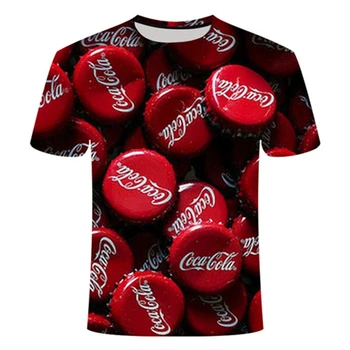 2020 metų Vasaros Atsitiktinis 3D Print T shirt Kokso Anime T-shirt Vyrai Moterys Streetwear Trumpas Rankovės Prarasti TopTee Marškinėlius Azijos dydis s-5xl