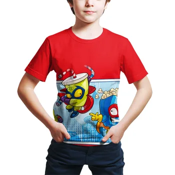2020 Metų Vasaros Berniukai Tshirts Super Zings Serie 4 T-Shirt Baby Boy Viršūnes Bamblys Kids 