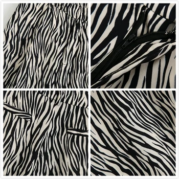 2020 Metų Vasaros Derliaus Zebras Spausdinti, 2 Vnt. Rinkinys Moterims Trumpomis Rankovėmis Marškinėliai Topai+Užtrauktukas Kelnių Kostiumas Atsitiktinis Palaidų Kelnės Moteriška Palaidinė