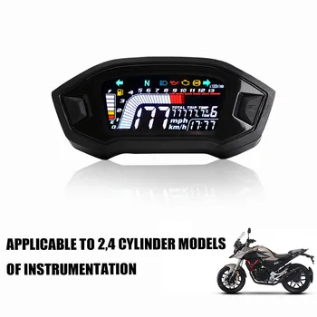 2020 Motociklo Universalus LED Reguliuojamas Spidometras 13000 RPM Pasirinktinai Apšvietimo Skaitmeninė Odemeter Tachometras 1,2,4 Cilindras