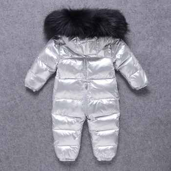 2020 naujas gimęs rusijos žiemos baby girl drabužiai 90% ančių pūkų striukė jumpsuit paltai Parkas kūdikis, berniukas romper snowsuit sniego dėvėti