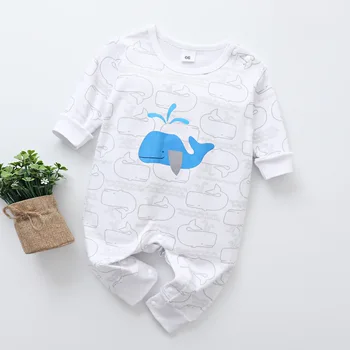 2020 Naujų Gražių Kūdikių naujagimių drabužiai ilgomis rankovėmis medvilnės berniukų, mergaičių rudenį kūdikių drabužiai rompers Gyvūnų spausdinti kūdikių kostiumas