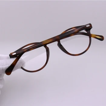 2020 Retro OV5186 Apvalių akinių rėmeliai mens akiniai vyrų akinių rėmeliai Derliaus Prekės kompiuterių recepto trumparegystė akiniai