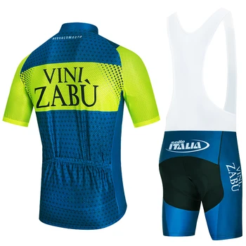 2020 VINI ZABU Dviračių jersey drabužių nuoma ziajać sportinę MTB Ropa Ciclismo vyrų vasara pro komandos DVIRAČIAI Maillot Culotte dėvėti