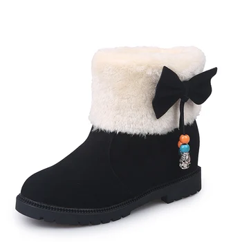 2020 šilti sniego batai aukštakulniai žieminiai batai naujas lankas moterų batai batai moterų avalynė šiltas pliušinis vidpadžiai moterų batai