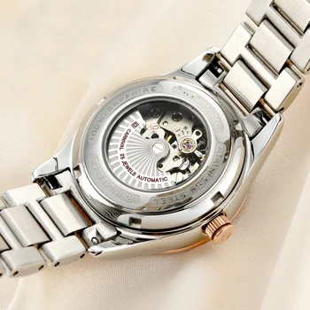 2021 KARNAVALAS Prabangos Prekės Ponios Apyrankę Mechaniniai Laikrodžiai Moterų Mados Vandeniui Šviesos Automatinis laikrodis Relogio Feminino