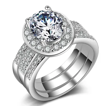2021 naujas prabangus turas 925 sterlingas sidabro vestuvių žiedas nustatyti afrikos moterų lady jubiliejų dovana, papuošalai dropshipping R5393