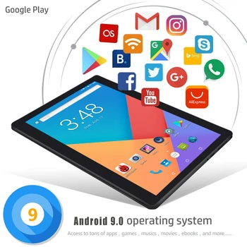 2021 Naujas Tablettle Pocket PC 2.5 D Akinius Grūdintas telefoną, Tabletės 10 colių Android 8.0 1280 x 800 128 GB ROM Tablet PC 6GB Ram, 5MP