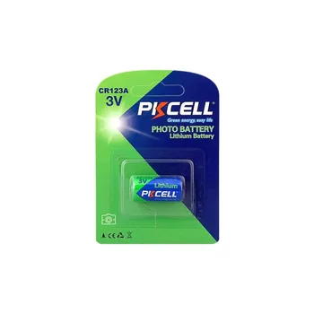 20Pcs PKCELL CR123A Ličio Baterija CR123 CR 123 123A 16340 1500mAh 3V Baterijos Su PTC Saugomų Fotoaparatas