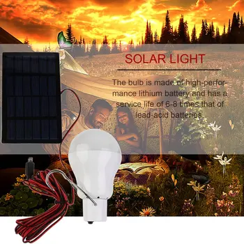20W 150LM Nešiojamas Saulės Energijos LED Lemputė Saulės energija Varomas Šviesos Įkrauti Saulės Energijos Lempos Lauko Apšvietimas Stovykla Palapinė Karšto Pardavimo