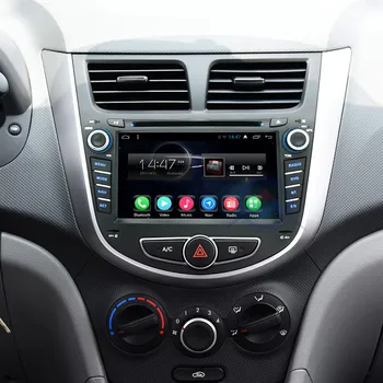 2din Android 10.0 RAM 2GB CAR DVD grotuvas Hyundai Solaris akcentas Verna automobilių gps navigacijos RDS radijo magnetofonas BT WIFI Žemėlapyje