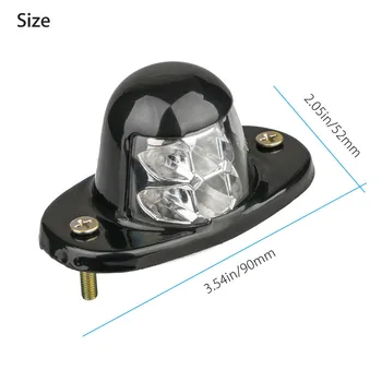 2VNT Balta, Universalus LED Licenciją Plokštelės Lengvųjų Automobilių Priekabos Sunkvežimių Varžtas Varžtas-on