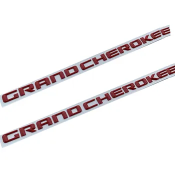 2vnt OEM jeep Grand Cherokee Priekinis Dešinėje Kairėje Durų Pusėje Emblema Lentele Logotipas Ženklelis Raidžių Lipdukas Automobilių Optikos Reikmenys
