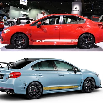 2vnt Skirti Subaru WRX Automobilių Durų Šoninės Juostelės Lipdukai, Vinilo kinas Auto 