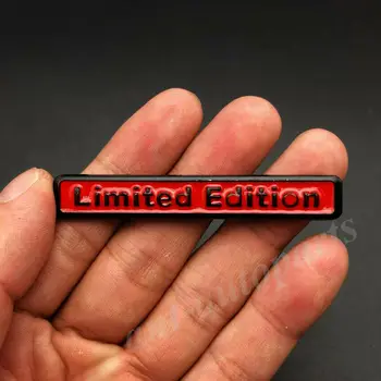2x Metalo Raudona Limited Edition Automobilių Kamieno Sparnas Galinis Emblema Ženklelio Lipdukai Lipdukas