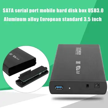 3.5 colių Kietąjį Diską Atveju SATA su USB3.0 Adapteris Išorinis HDD Talpyklos Didelės Spartos 5Gbps SATA su USB3.0 HDD Talpyklos Atveju
