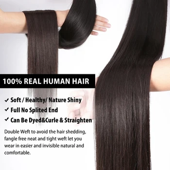 30 32 34 36 colių Indijos Plaukai Tiesūs Plaukai Pynimo Ryšulių Natūralūs Žmonių Plaukai 1 3 4 Paketais Dvigubo Wefts Storio Remy Plaukų