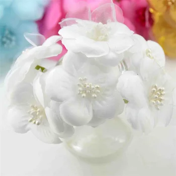 30pcs 5cm Mini Rose Dirbtinio Šilko Scrapbooking Corsage Gėlių Puokštės, Vestuvių Dekoravimas 