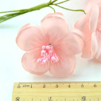 30pcs 5cm Mini Rose Dirbtinio Šilko Scrapbooking Corsage Gėlių Puokštės, Vestuvių Dekoravimas 