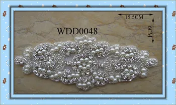 (30pcs) Pearl kalnų krištolas aplikacijos rankų darbo zawalcowany siuvimo geležies, dėl aprangos drabužių WDD0048