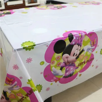 31pcs/daug Minnie Mouse plokštės puodeliai šaligatvio staltiesė su gimtadieniu šalies prekių 10person šalis dekoro stalo įrankiai rinkinys