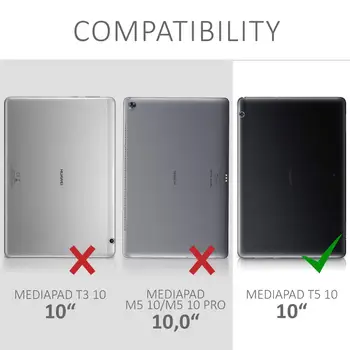 360 Sukasi PU Odos Atveju Huawei MediaPad T5 10 Padengti 