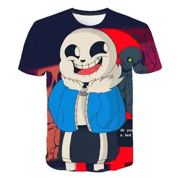 3D Atspausdintas Undertale T shirts Vaikų Berniukų Sans Apčiupinėti Chara Vasaros Anime marškinėliai trumpomis rankovėmis Cute girl Drabužiai Animacinių filmų Topai tees
