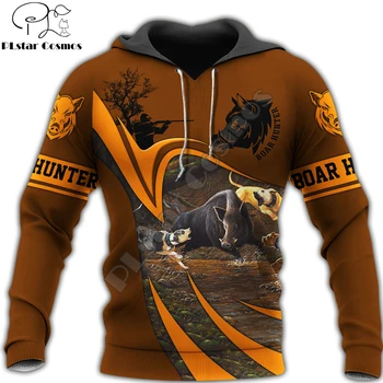3D Atspausdintas Šernų Medžioklės Gyvūnų Hoodie Harajuku Rudenį Palaidinukė Streetwear hoodies Unisex Atsitiktinis striukė sportiniai Kostiumai DW0100