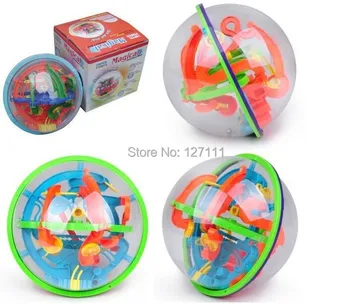 3D Labirintas Kamuolys 100 Uždarytas Lygio Intelektas Kamuolys Vaikų Švietimo Žaislai Orbit Žaidimas brinquedos educativos vaikams, žaislai