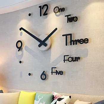 3D Modernus Sieninis Laikrodis Lipdukas, Dekoratyviniai Virtuvės Sieniniai Laikrodžiai Už Kambarį Valgomasis Namų Dekoro Wallclock Europoje Horloge